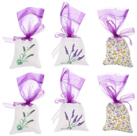 LOLIPPYY Lavendelsäckchen mit Duft gegen Motten aus Baumwollstoff 15 Stück Atmungsaktive Kleidersäckchen Wiederverwendbar und Multifunktional für Geschenk und Aufbewahrung