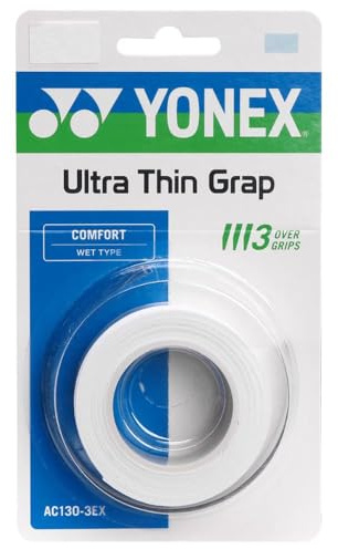 YONEX overgrip AC130-3EX extra dünn 3 Stück weiÃŸ