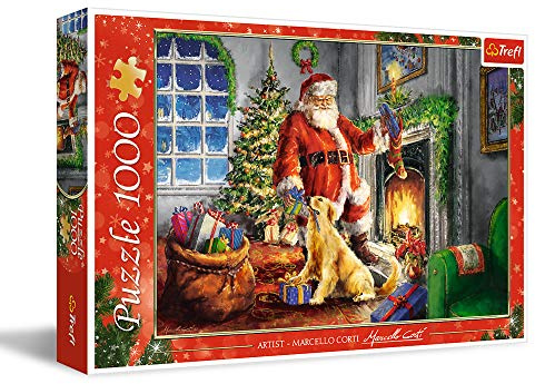 Trefl, Puzzle, Bescherungszeit, 1000 Teile, Premium Quality, für Erwachsene und Kinder ab 12 Jahren