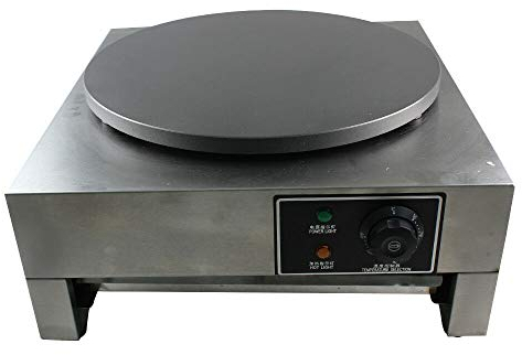 Berkalash Electric Crepe Maker Maschine, Crepes Maker inkl. Teigverteiler, 3000 W einstellbare Temperatur, Antihaftbeschichtung, Omelett-Pfannkuchen-Pfannkuchen