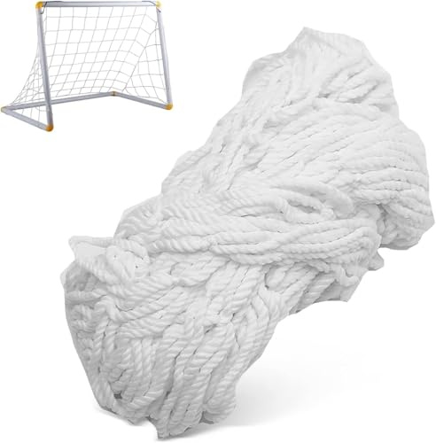 Tornetz, Fußball Tor Netz, Robustes Fußballtornetz aus Polyester für Training, Match, Soccer Goal Net, Ersatznetz für Fußballtore im Garten, Outdoor, Kinder, Einfache Montage
