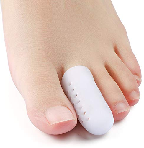 Welnove 12 Pack Toe Protector, Pinky Toe Caps, Gel Toe Sleeves with Breathable Hole, Pain Relief for Corns, Blisters and Ingrown Toenails (Shoe Sizes: Women: 6-11 / Men: 6-10)