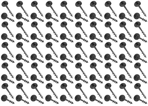 Garden Pegs - Pack of 100 GroundPEG 5 Ground Pegs for Securing Landscape Fabric, Ground Stakes Anchors for Fixing Weed Control Fabric Membrane, Ground Sheet Cover - Strong and Secure Hold