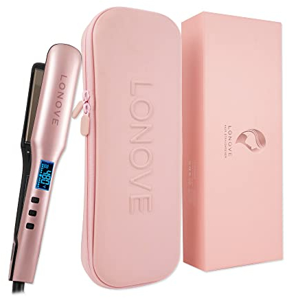 Titanium Hair Straighteners for Thick Hair - Professional Flat Iron Hair Straightener for Women