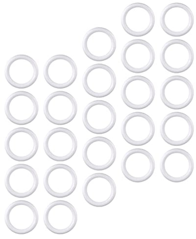30 Stücke Styropor Ring Styroporkranz Schaumkranz Halbring Styroporring Ringe Weihnachtskranz Blumenkranz Dekokranz für DIY Basteln Handwerk Weihnachten Hochzeit Deko