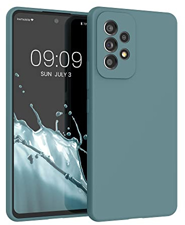 kwmobile Handyhülle für Samsung Galaxy A53 5G Hülle - Case Silikon - Kabelloses Laden - Schutzhülle Cover in Arctic Night