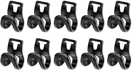 predolo 10 X Zeltstangen Verbindungsclips, Campingzelt Clips, Zeltzubehör, Einfach zu Verwendende Markisenstangen Aufhänger Clips