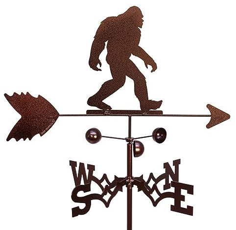 UZSPAC Girouette de Jardin Exterieur Metal Indicateur de Direction du Vent en Acier Inoxydable Ape Decoration Jardin Exterieur Moderne 30 * 50cm