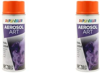 DUPLI-COLOR 732942 AEROSOL ART RAL 2004 reinorange glänzend 400 ml (Packung mit 2)