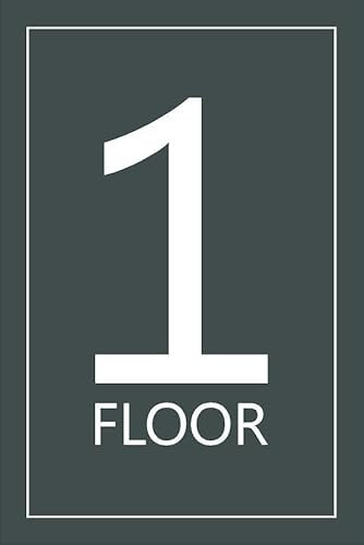 1st floor, grey informational sign - 1mm flexible Plastic sign (300mm x 200mm)