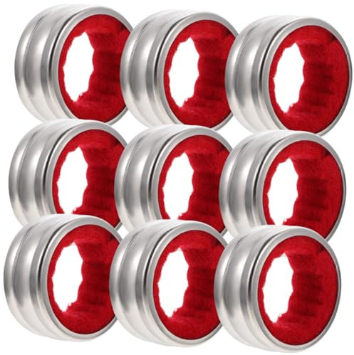 OFFSCH 9pcs Red Wine Bottle Collars Stainless Steel Drip Preventer Rings for Wine Bottle Leak Stopper Kitchen Use