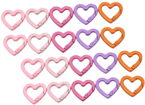 Sewroro 20stücke Bunte Feder-clips Aus Schnappverschluss Schlüsselanhänger Und Diy Zubehör Robuste Langlebige Und Vielseitige Bastel-clip Für Schmuck Und Schlüsselbund