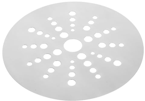 Piastra di Conduzione Calore per Casseruola da 23cm in Acciaio Inox | Argento, Bordi Lisci e Antiruggine, per Piano a Induzione e Pentola, Diffusione Uniforme del Calore