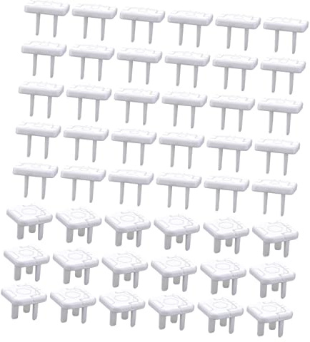 YARNOW 50pièces Protection Socket Cover Pour Bébés Cache-prises Électriques Plastique Sécurité Garçon Fille Avec Protections Broches Et Broches Protège Prises Maison Et Chambre Garçon