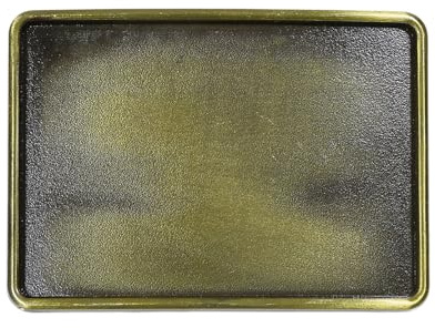 FREEBLOSS Blanko Gürtelschnalle 3.5 x 2.5 Vintage Gürtelschnalle Aus Schlichtem Metall Passend Für Standardgürtel Ideales Geschenk Für Männer Und Frauen Antik Bronze