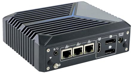Micro Firewall Appliance, Mini PC, PFSense, Mikrotik, OPNsense, VPN, Router PC, Celeron J6412, RX13, AES-NI, SIM Slot, COM, 3 x 2.5GbE LAN, HDMI, 2 x DP, TPM2.0, 0 RAM, 0 Storage, Barebone No System