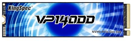Kingspec Unidad Interna de Estado sólido SSD M.2 Gen5 NVMe 2280 de 1 TB | Velocidad de Lectura de hasta 14,000 MB/s para PC de Juegos, edición de Video, creación de Contenido, Compatible con PS5