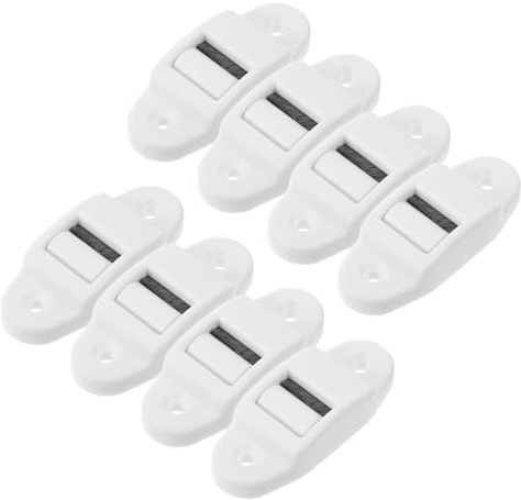 Veemoon 8Pcs Roller Shutter Belt Guide Rollers for 14Mm Strap, Webbing Cleaner Replacement with Internal Brush, Belt Dust Shutter Accessories for Home and Window Use