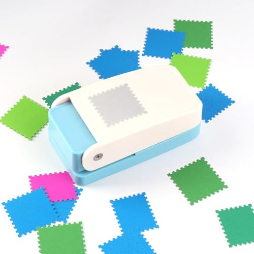 BBLING 1.5x1.25 inch Stamp Puncher Lever Type Paper Punching Machine, Used for Making Scrapbook DIY Card Making Crafts (Cannot Cut Fabric)