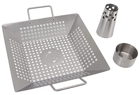 DouWen MO Sartén para Pollo con Lata de Cerveza, Soporte para asador de Pollo con Lata de Cerveza de Acero Inoxidable, Parrilla Vertical de Grado alimenticio con Columna extraíble y Bandeja