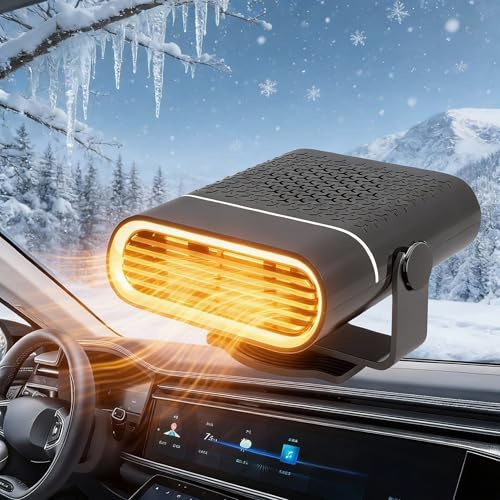BAOSROY Riscaldatore per Auto,Riscaldatore Auto 12v,Riscaldatore Portatile per Auto,riscaldatore e raffreddatore rapido,per Veicoli,Auto,Camper,SUV