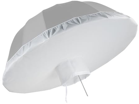 Walimex pro Diffusor für Parabol Reflexschirme Ø 129 cm – Lichtdiffusor für weiches, gleichmäßiges Licht in Fotostudio und Porträtfotografie