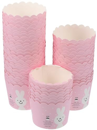 JOINPAYA 100 Tazas para Hornear Pequeñas Antiadherentes de Papel para Muffins y Pasteles, Suministros para Hornear en Horno, Herramienta Práctica para Repostería en Casa