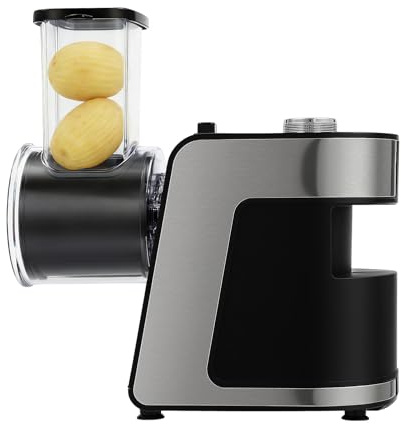 Tagliaverdure elettrico, 1000 W, 5 in 1, con 10 lame di ricambio, grattugia da cucina, 220 V, per patate, barbabietole, cetrioli