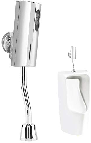 Urinal Flush Valve, Intelligent Sensor Urinal Valve Fully Automatic Touchless Toilet Flush Valve Wall Mounted for Home Public Male Toilet, Water Saving Durable