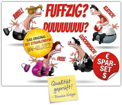 A4 XXL 50 Geburtstag Karte KOLLEGEN mit Umschlag - lustige Geburtstagskarte - Glückwunschkarte zum 50. Geburtstag für Frau & Mann von BREITENWERK