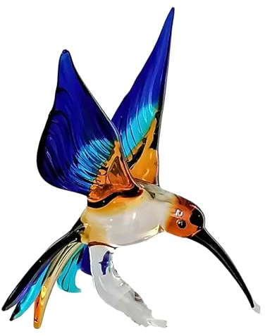 höhenverstellbarer Orchideenstab, Kolibri (braun-hellblau-blau)