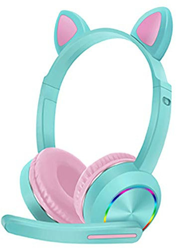 Kids Bluetooth Headsets with Mic,Noise Cancelling Wireless Bluetooth Headphones Hands Free On Ear Phone Headset Microphone for Children Boys Girls, Laptop, PC, PS4 Gaming