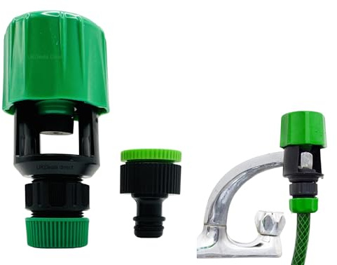 UKDD® Kitchen Garden Watering Tap Hose Pipe Snap Connector & 3/4 Adapter Tool