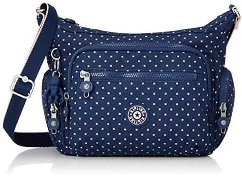 Kipling Damen Gabbie Umh ngetaschen, Soft Dot Blue, Einheitsgröße EU