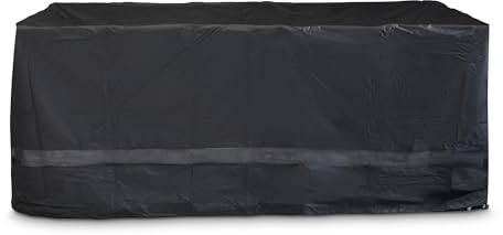 LG Outdoor Deluxe 8 Seater Rectangular Dining Set Garden Furniture Cover Black