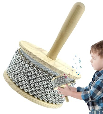 Musikinstrument | Edelstahl Bead | Handheld Shaker | Holzgriff Percussion | Shaker, Percussion Instrumente, Handheld Percussion, Bead Shaker