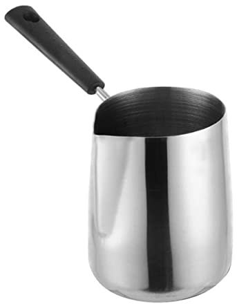 WATIIFUFU 1stück Tragbarer Schmelztopf Für Schokolade Und Milch Kaffeetasse Für Zuhause Cafés Und Restaurants Rostfrei Und Leicht Zu Reinigen