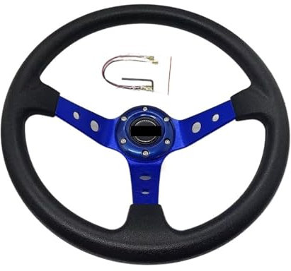 Universal-Lenkrad für Autos, Rennwagen, PU, 35,6 cm, Drifting-Sportlenkrad (001-GZFXP114-03)