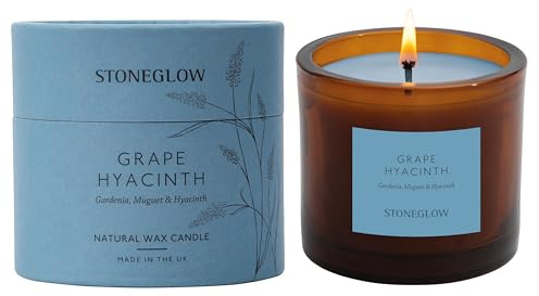 The Walled Garden – Jacinthe de raisin – Gardénia | Muguet | Jacinthe – Bougie parfumée en cire naturelle (79 x 89 mm)