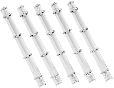 GETAJGHSD 5pcs Metal Binder Clips Spine Bar for Presentation Binder School Office Folders Supplies