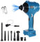 Yofidra Soffiatore a batteria 300 W, 2 in 1 portatile, 40000 giri/min, 7 ugelli, 150 g, per la pulizia di casa, garage, tastiera (senza batteria)