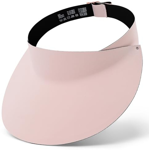 MK MATT KEELY Solskärm keps kvinnor brett brätte golfvisir damer en del lätt löparhatt med UV-skydd, Rosa, one size