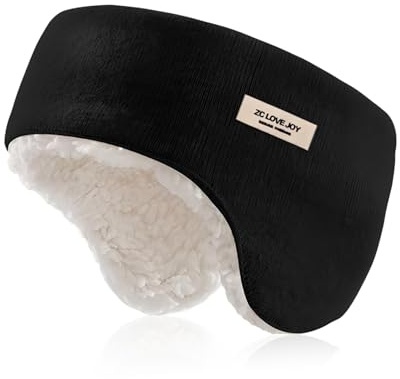 Snowtain Cache Oreille Hiver Sommeil,Cache-oreilles Insonorisés Bandeau,Cache-oreilles d'hiver Réduction Confortable du Bruit,pour la Course à pied, le Yoga,Ski,l'équitation,le Vélo