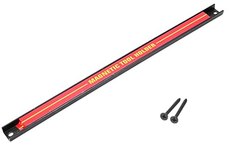 Barre magnétique pour outils, barre d'outils magnétique, étagère de rangement de grande capacité | en métal pour atelier, maison, organisateur de fermie