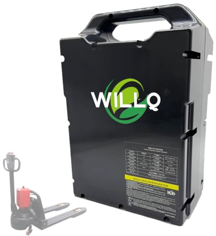 WILLQ Batterie Lithium 72 V 8 Ah 16 Ah pour Chariot élévateur, kit de Rechange pour transpalette électrique 72 V,72v8ah