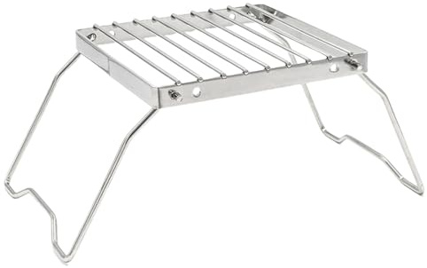 Zeizafa De Cuisson Pliant en Acier Inoxydable Bouilloires Camping en Plein Air Chauffant Petites Grilles Barbecue Plateau Cuisson Poêle D'extérieur Portable