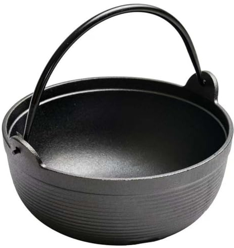 Pentola antiaderente in ghisa ispessita, 28 x 28 x 23 cm, in ghisa ispessita, adatta per la cucina, promuove una cucina più sana con meno olio (pentola singola da 19 cm)