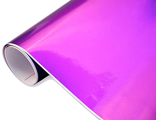 Neoxxim 11.638€/m2 Premium - Auto Folie - Hochglanz METALLIC Lila 1500 x 150 cm Folie - blasenfrei mit Luftkanälen ca. 0,16mm dick selbstklebend flexibel