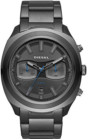 Diesel Herren Chronograph Quarz Uhr mit Edelstahl Armband DZ4510