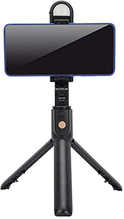 Bluetooth Selfie Stick mit LED-Licht, Vertikaler und horizontaler Stativmodus, Tragbares Universal Selfie Stick mit verstecktem Bluetooth-Design, Ideal für Live-Übertragungen und Aufnahmen